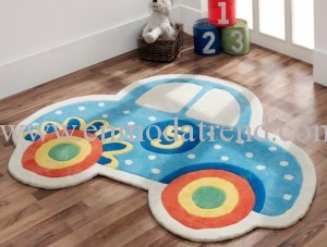 bebek odası için arabalı halı