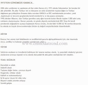 karaca yemek takımları hakkında