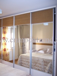 aynalı raylı dolap modeli