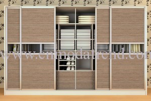 içten raflı sürgülü dolap