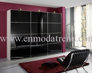 siyah sürgülü raylı dolap