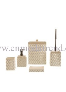 cemile Elegance 5 Parça Banyo Seti İnci