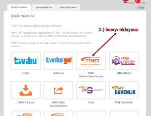 ttnet hesap ve hizmet numarası öğrenme 2