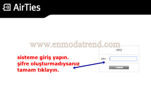 Airties ip adresi değiştirme 001