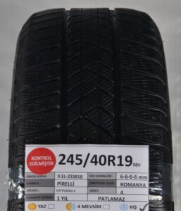 Gerçek çelik sağlam ve kırılmaz 4 lu dönerli pulluk çelik gibi 2 2.El Pirelli 24540R19 98V RFT 6-6-6-6 mm 2.El Kış Lastiği