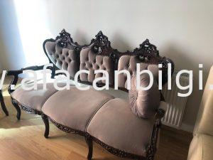 Seksenli yıllara ait klasik oymalı koltuk takımı FİYATI: 3500 TL